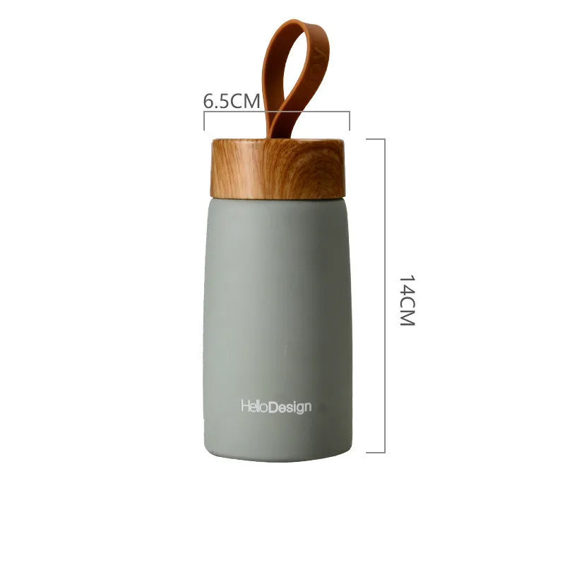 Wood grain 304 stainless steel mug 280ml