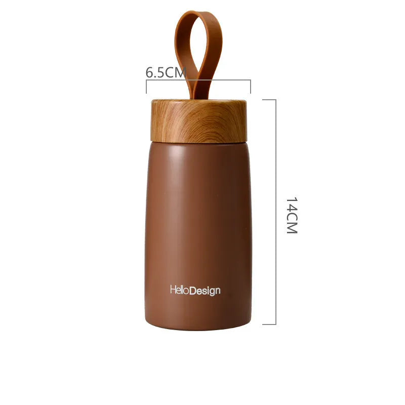 Wood grain 304 stainless steel mug 280ml