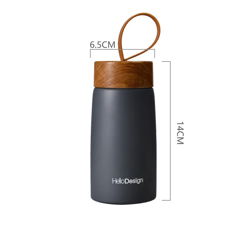 Wood grain 304 stainless steel mug 280ml