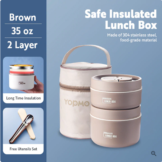 Portable Self-Heating Japanese Thermal Insulation Lunch Box