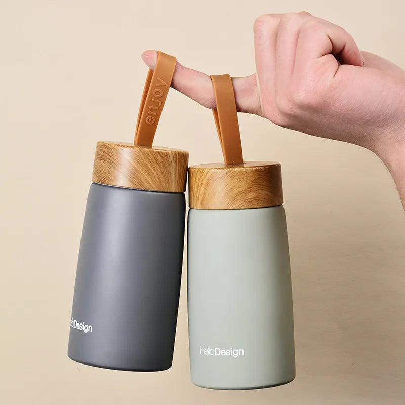 Wood grain 304 stainless steel mug 280ml