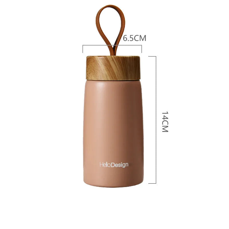 Wood grain 304 stainless steel mug 280ml